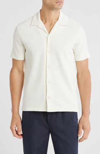 Vince Bouclé Short Sleeve Button-Up Shirt