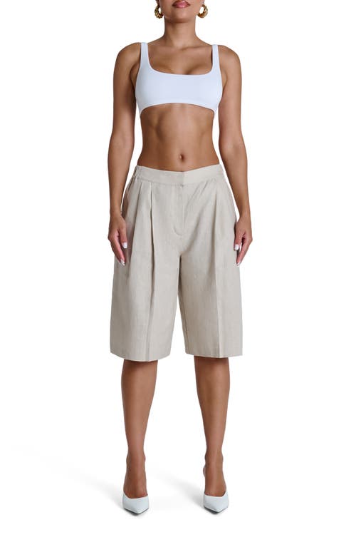Naked Wardrobe Linen Suiting Shorts