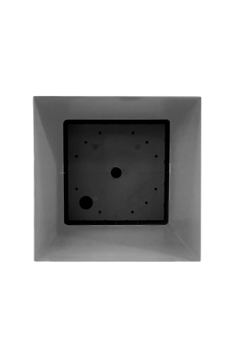 Bloem 25" Tall Finley Tapered Square Planter, Cement, Alternate, color, Gray