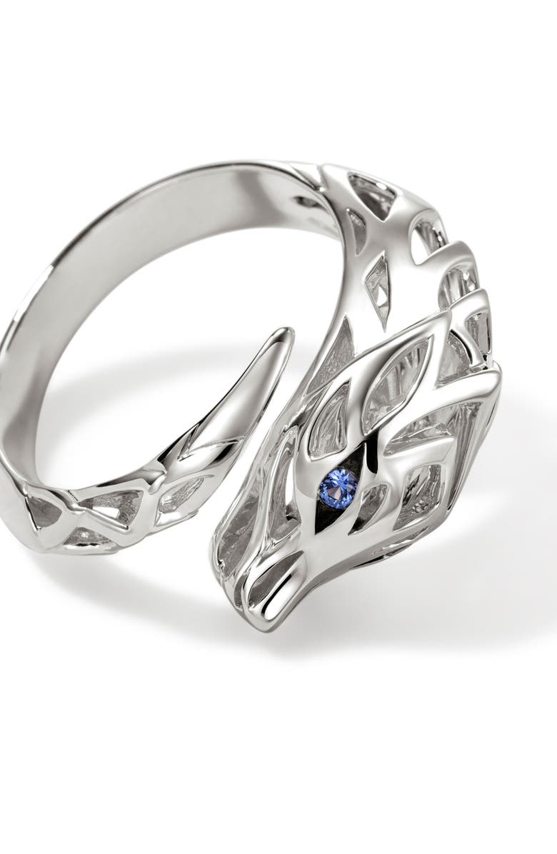 John Hardy Naga Bypass Ring, Alternate, color, Silver