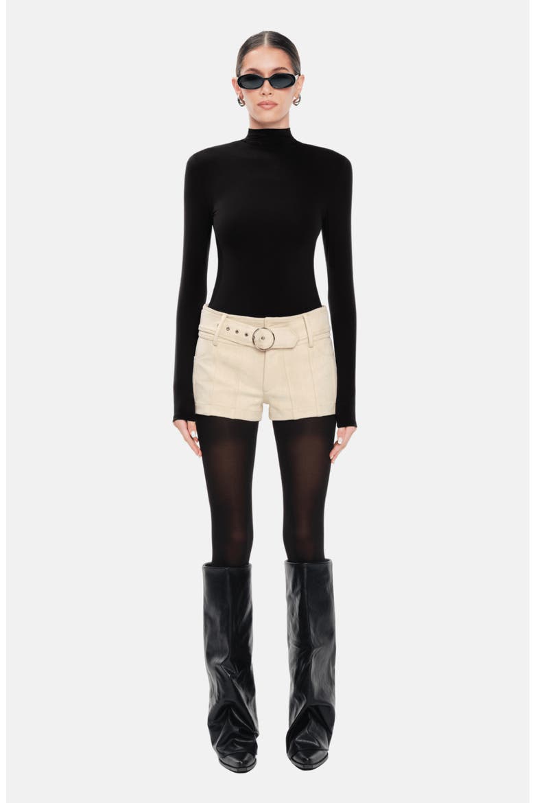 Lexi Turtleneck Bodysuit, Alternate, color, Espresso