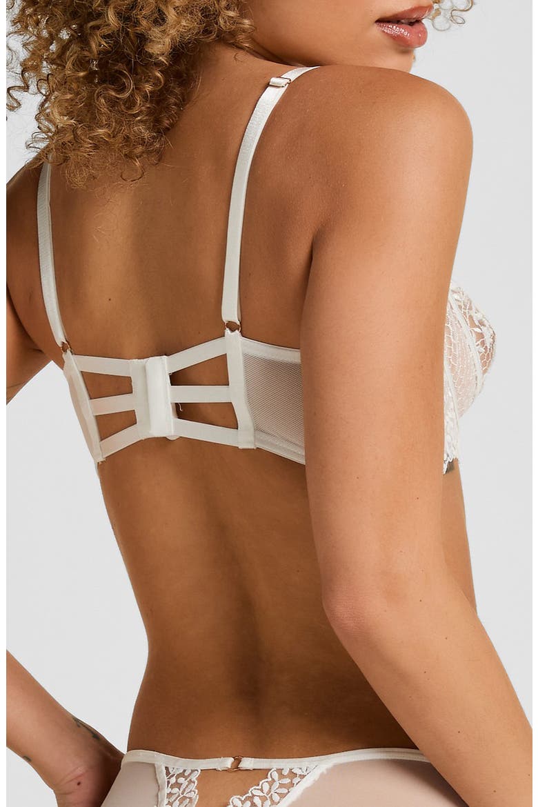 Kristina Strappy Underwire Bra, Alternate, color, SNOW WHITE