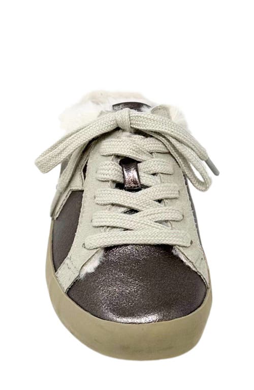 Shushop Kids' Pinah Faux Fur Lined Mule In Gray