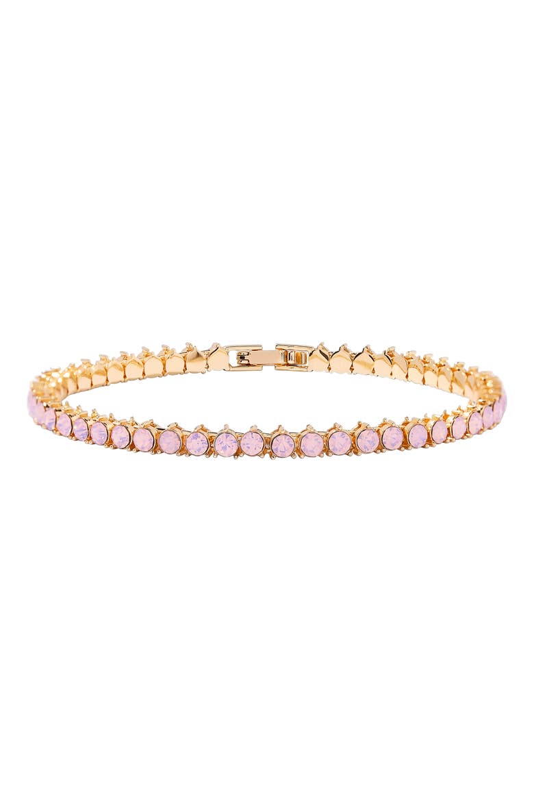 Isabella Blush Tennis Bracelet, Main, color, GOLD/ PINK