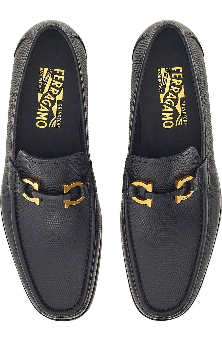 FERRAGAMO Grandioso 2 Snakeskin Embossed Leather Bit Loafer, Alternate, color,