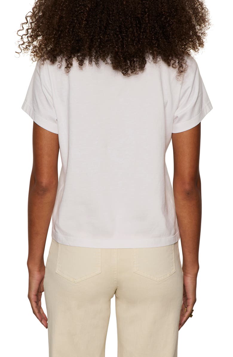 Sanctuary Beaded Amour Organic Cotton Graphic T-Shirt, Alternate, color, White/ Cherry Lacquer