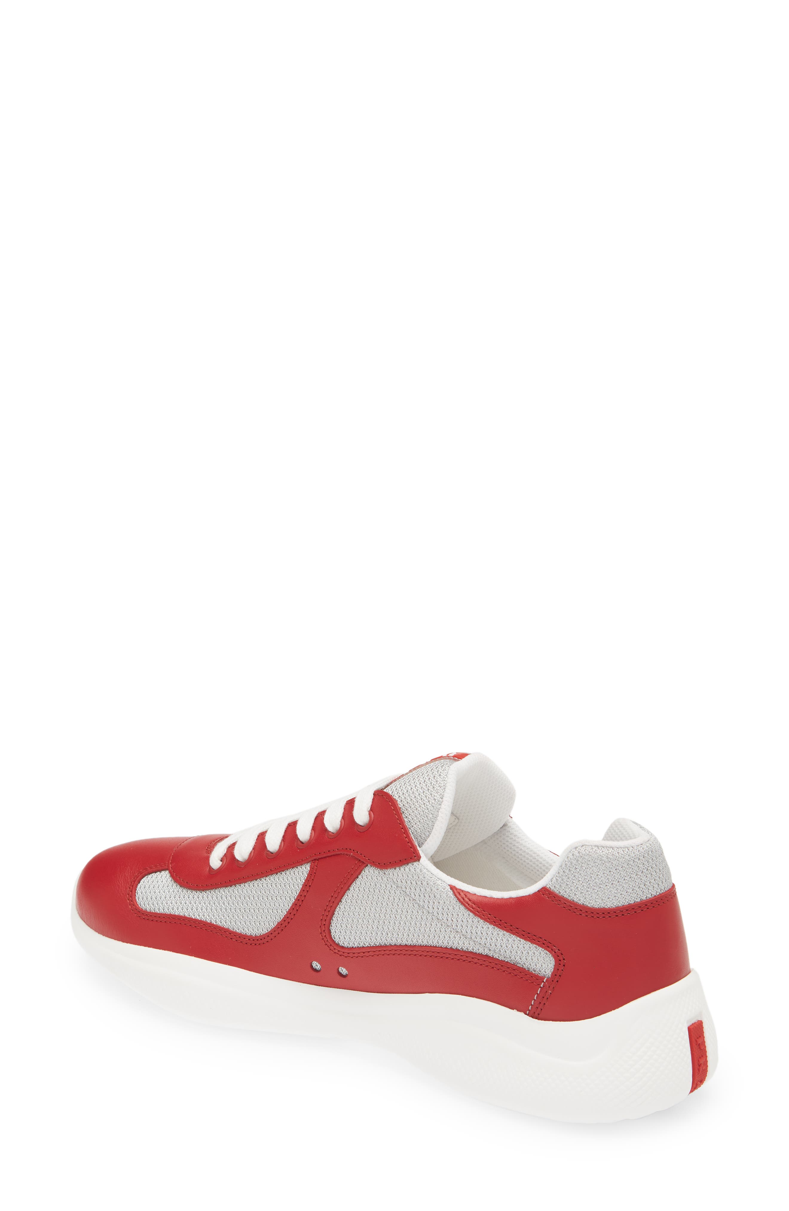 Prada America’s Cup Sneaker, Alternate, color, Scarlatto/ Argento