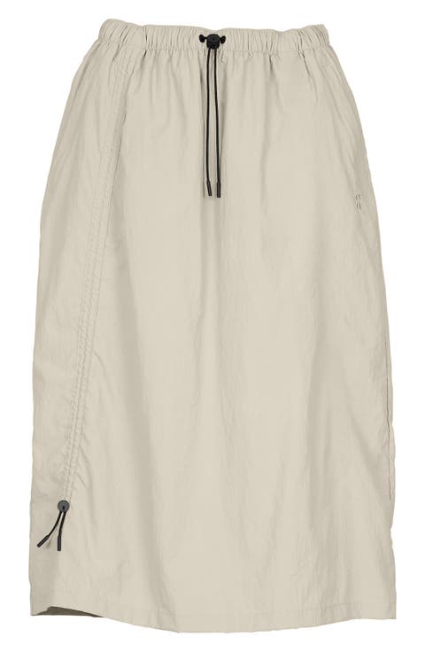 Drawstring Midi Skirt