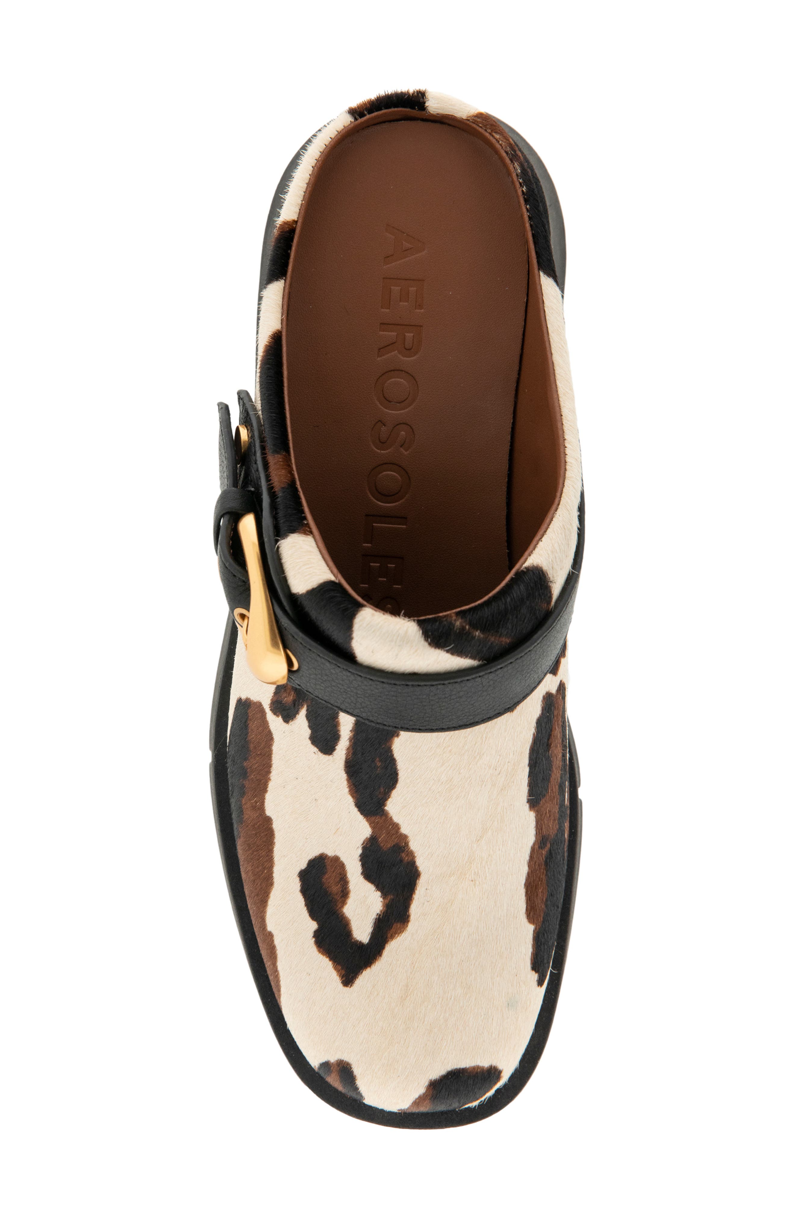 Fox Convertible Clog, Alternate, color, COW PRINT HAIR ON CALF