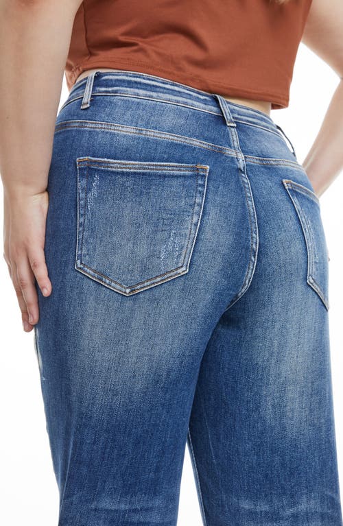 Bayeas Painted High Waist Cuff Mom Jeans