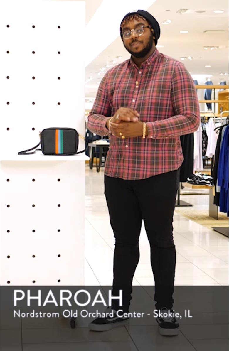 Midi Sac Embossed Leather Crossbody Bag, sales video thumbnail