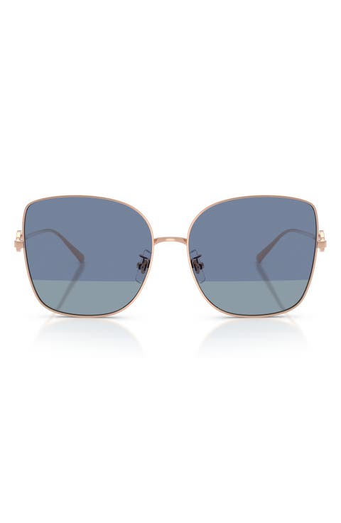 60mm Oversize Butterfly Sunglasses