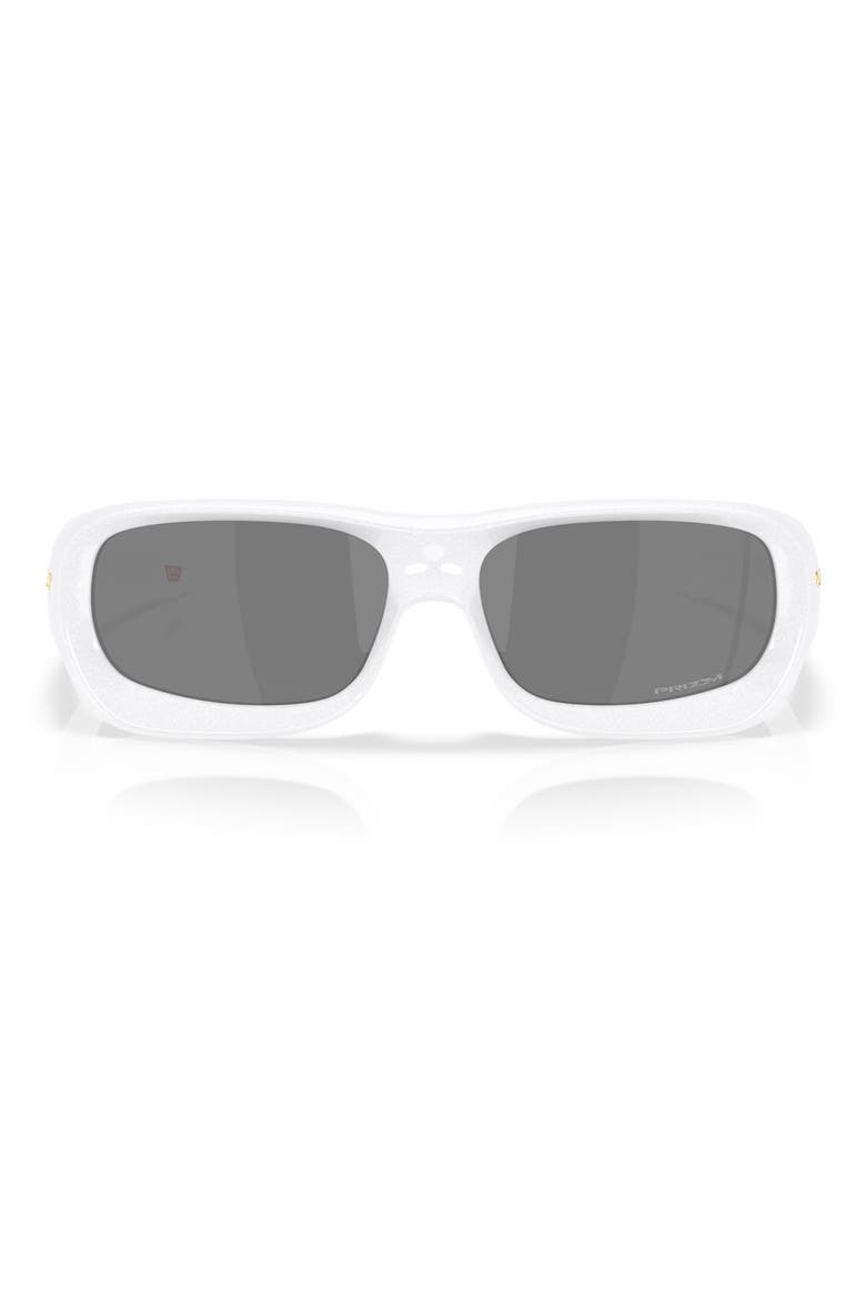 59mm Prizm™ Rectangular Sunglasses, Main, color, BLACK WHITE