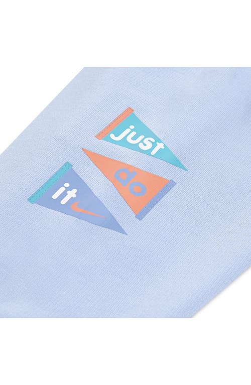Nike Logo Bodysuit & Joggers Set In Psychic Blue