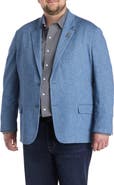 Synrgy by DXL Big & Tall Chevron Knit Jacket-Relaxer Sport Coat