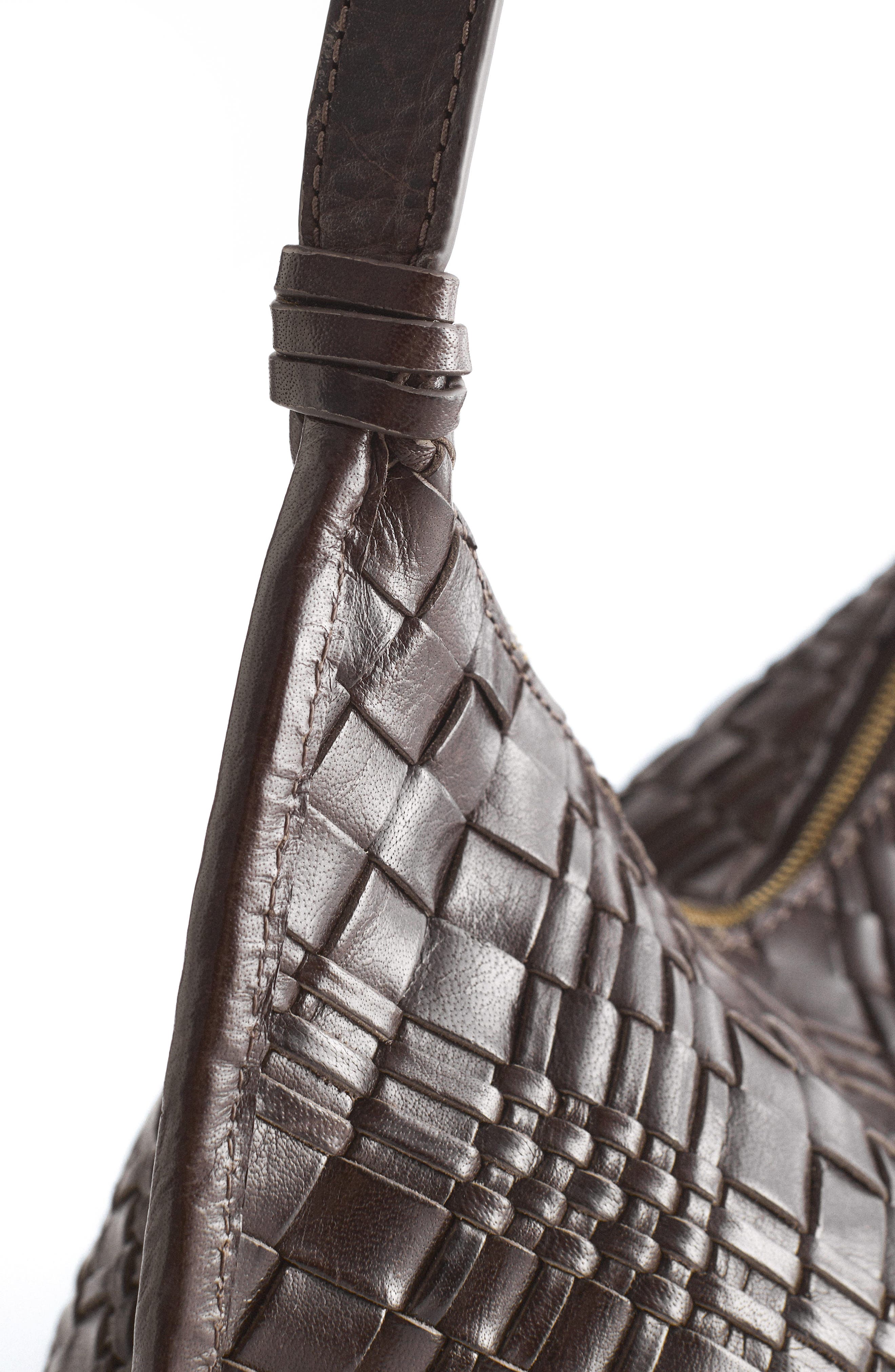 & Other Stories Woven Leather Crossbody Bag, Alternate, color, 