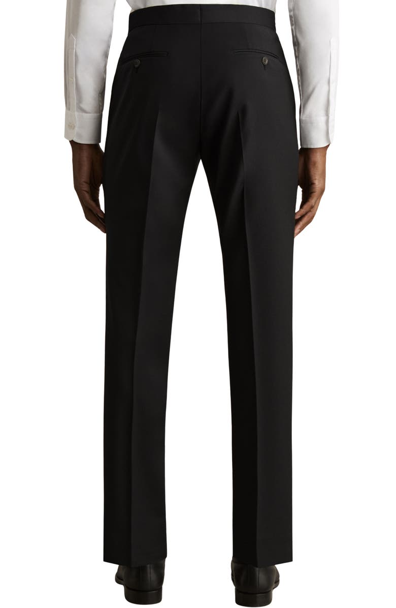 Reiss Promise Slim Fit Wool Blend Pants, Alternate, color, Black