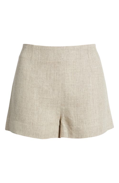 Faithfull The Brand Lila Linen Micro Shorts In Oatmeal