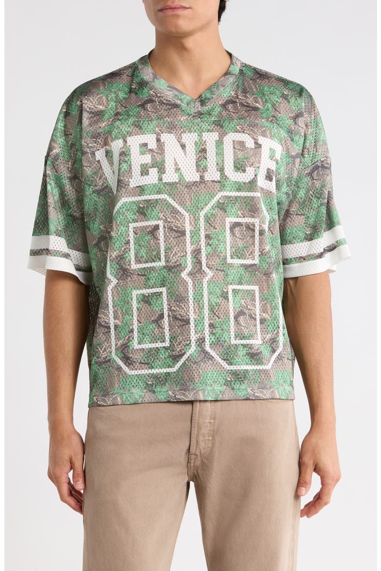Venice Floral Mesh Jersey, Main, color, WOODLAND CAMO