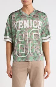 PacSun Venice Floral Mesh Jersey