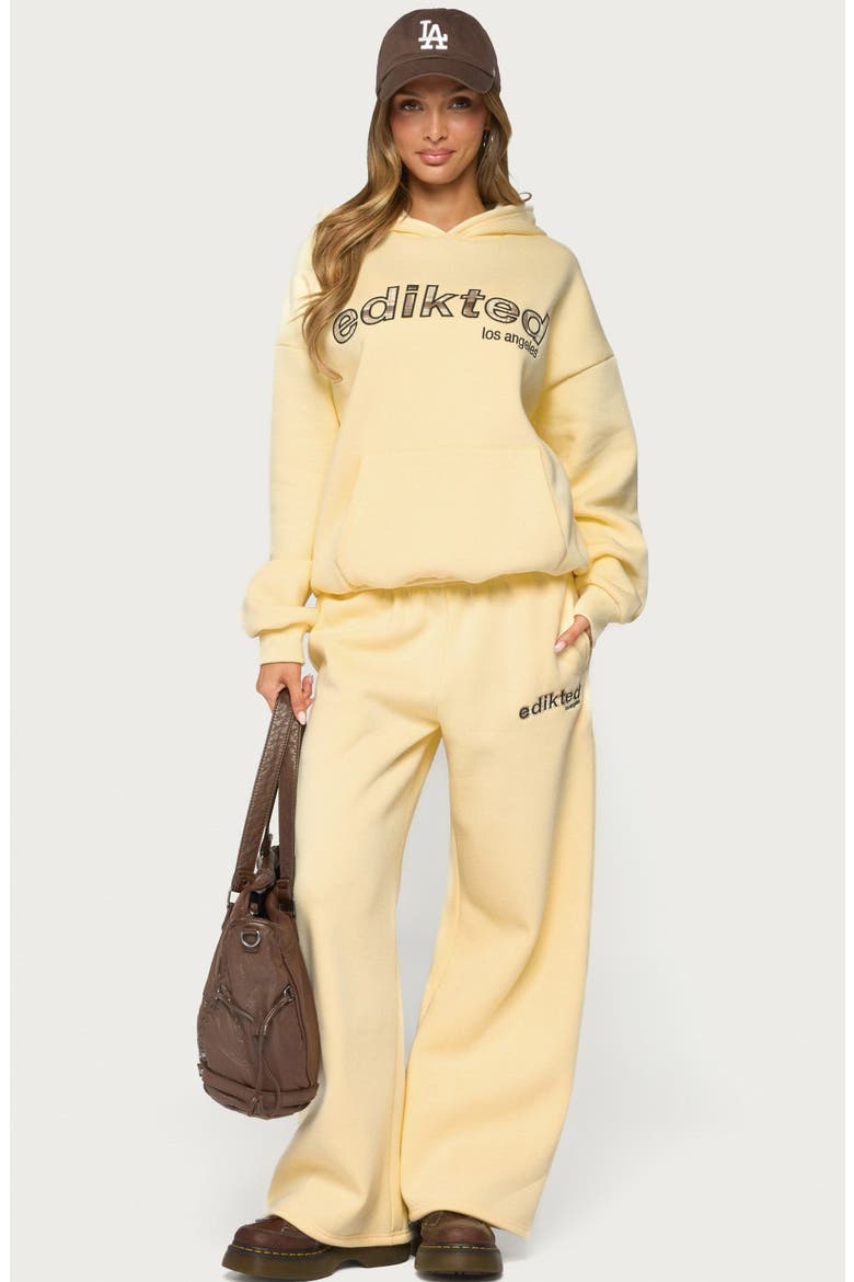 West Coast Camo Logo Oversize Hoodie, Alternate, color, LIGHT-YELLOW