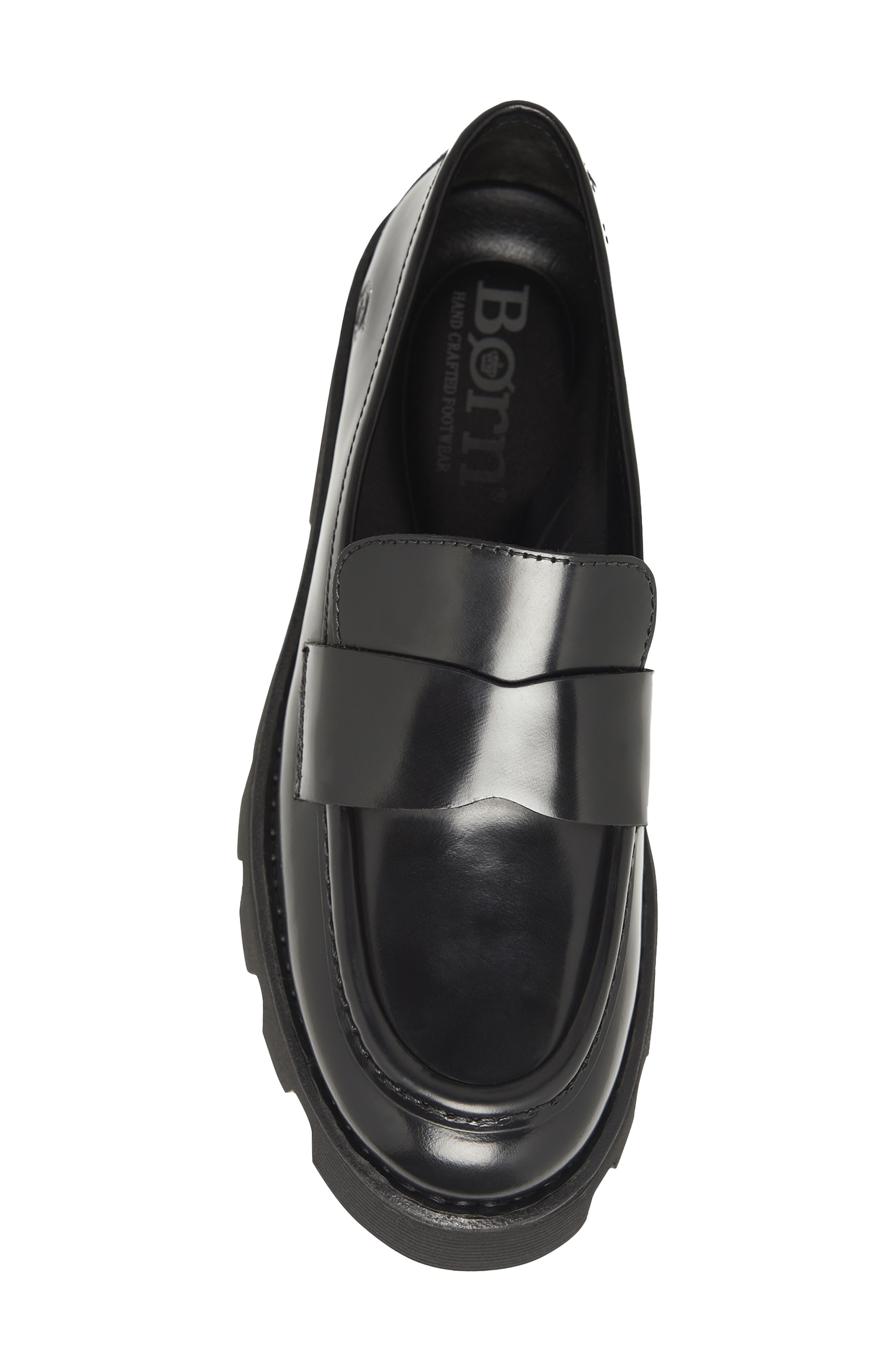 Børn Sigge Lug Sole Loafer, Alternate, color, Black Brush Off