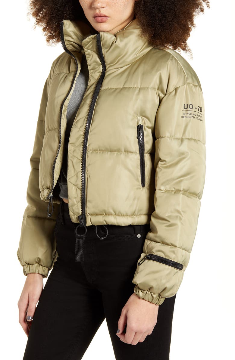 BDG Urban Outfitters Crop Puffer Jacket, Main, color, 