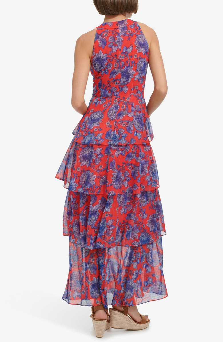 Tommy Hilfiger Halter Tiered Maxi Dress, Alternate, color,