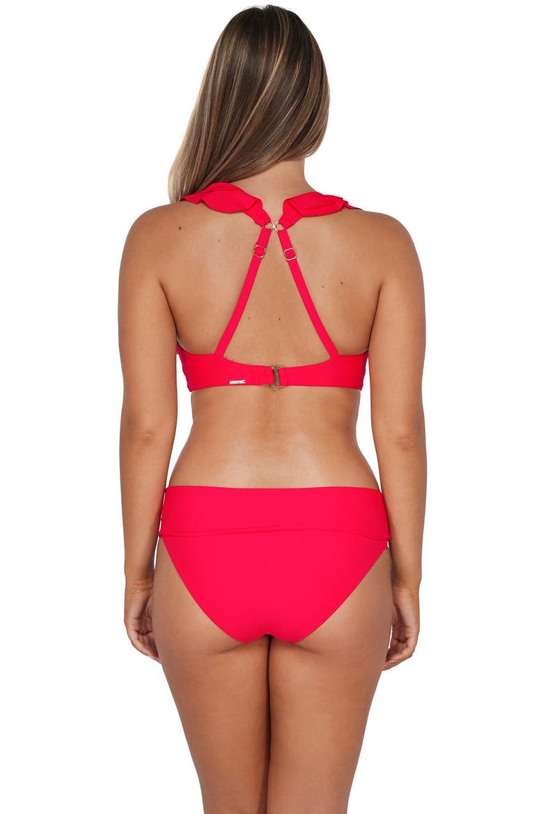 Willa Wireless Bikini Swimsuit Top - F Cup, Alternate, color, Geranium