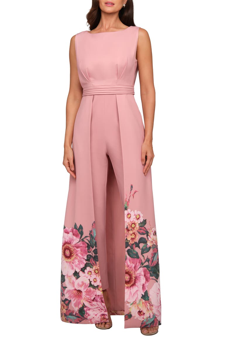 Marilotte Floral Print Maxi Jumpsuit, Main, color, ROSE PETAL MULTI