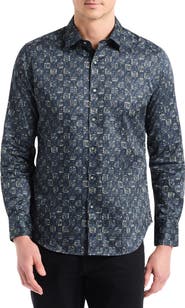 Robert Graham Deckard Cotton Button-Up Shirt