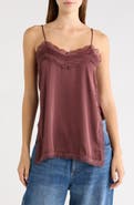 Vigoss Lace Trim Satin Camisole