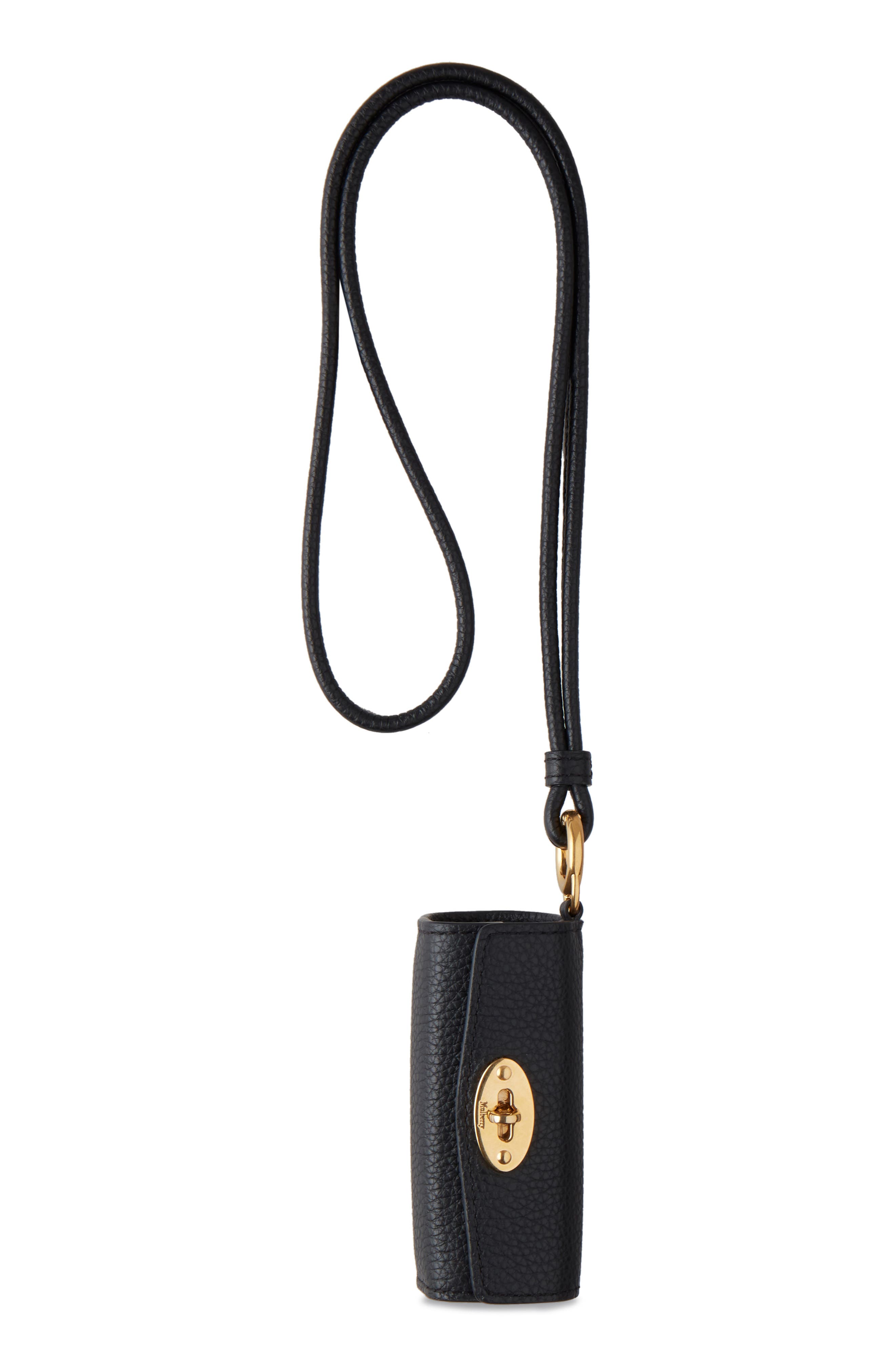 Mulberry Leather Lipstick Case Wristlet, Main, color, 