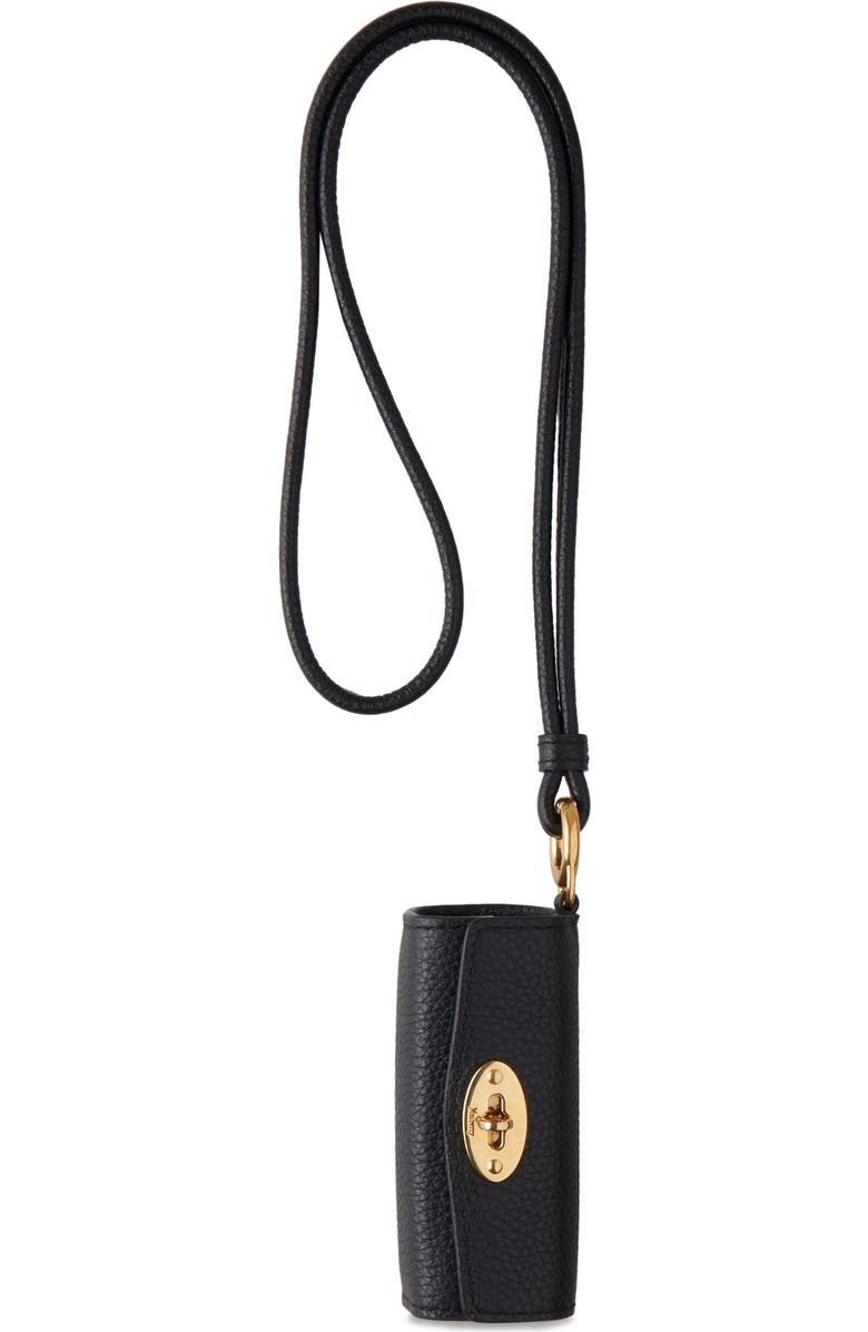 Mulberry Leather Lipstick Case Wristlet, Main, color,