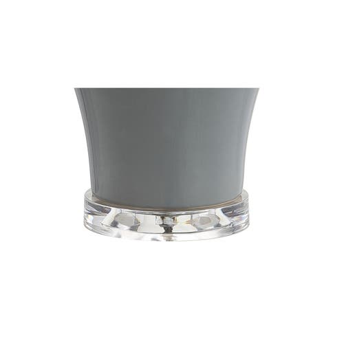 Jonathan Y Set Of 2 Winnie 27in Ceramic Urn Led Table Lamps In Gray