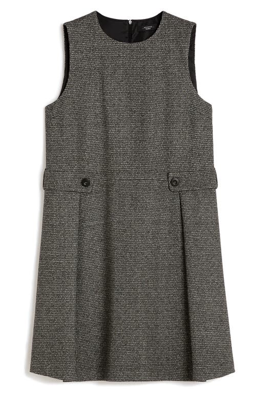 Weekend Max Mara Houndstooth Tailored Mini Dress In Gray
