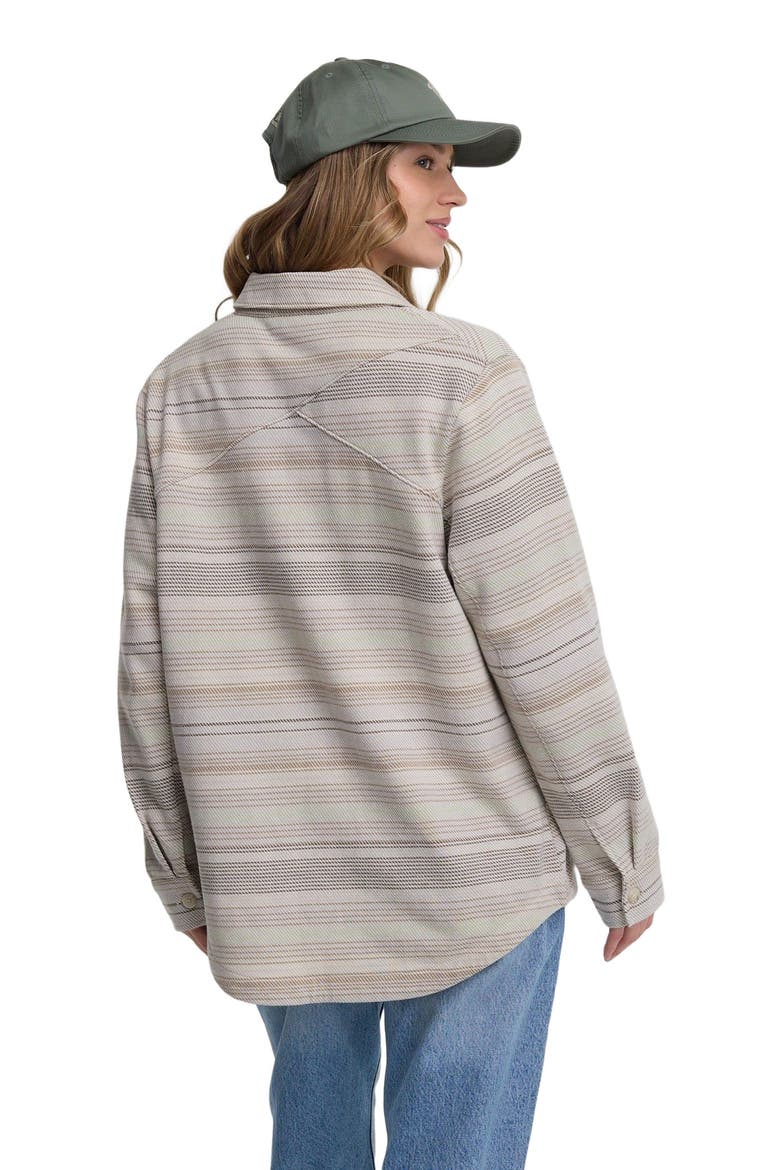 Somerset Shacket, Alternate, color, Sand Stone Multi Stripe