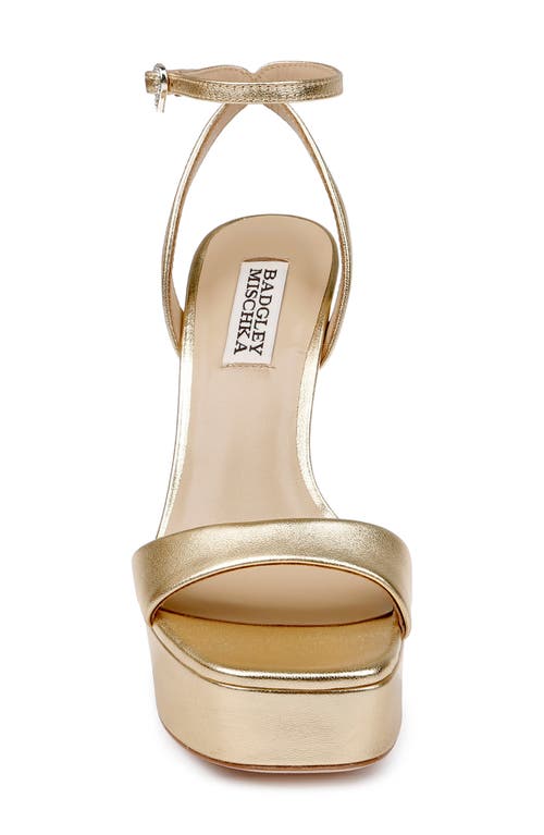 BADGLEY MISCHKA BADGLEY MISCHKA COLLECTION CAIA ANKLE STRAP PLATFORM SANDAL 