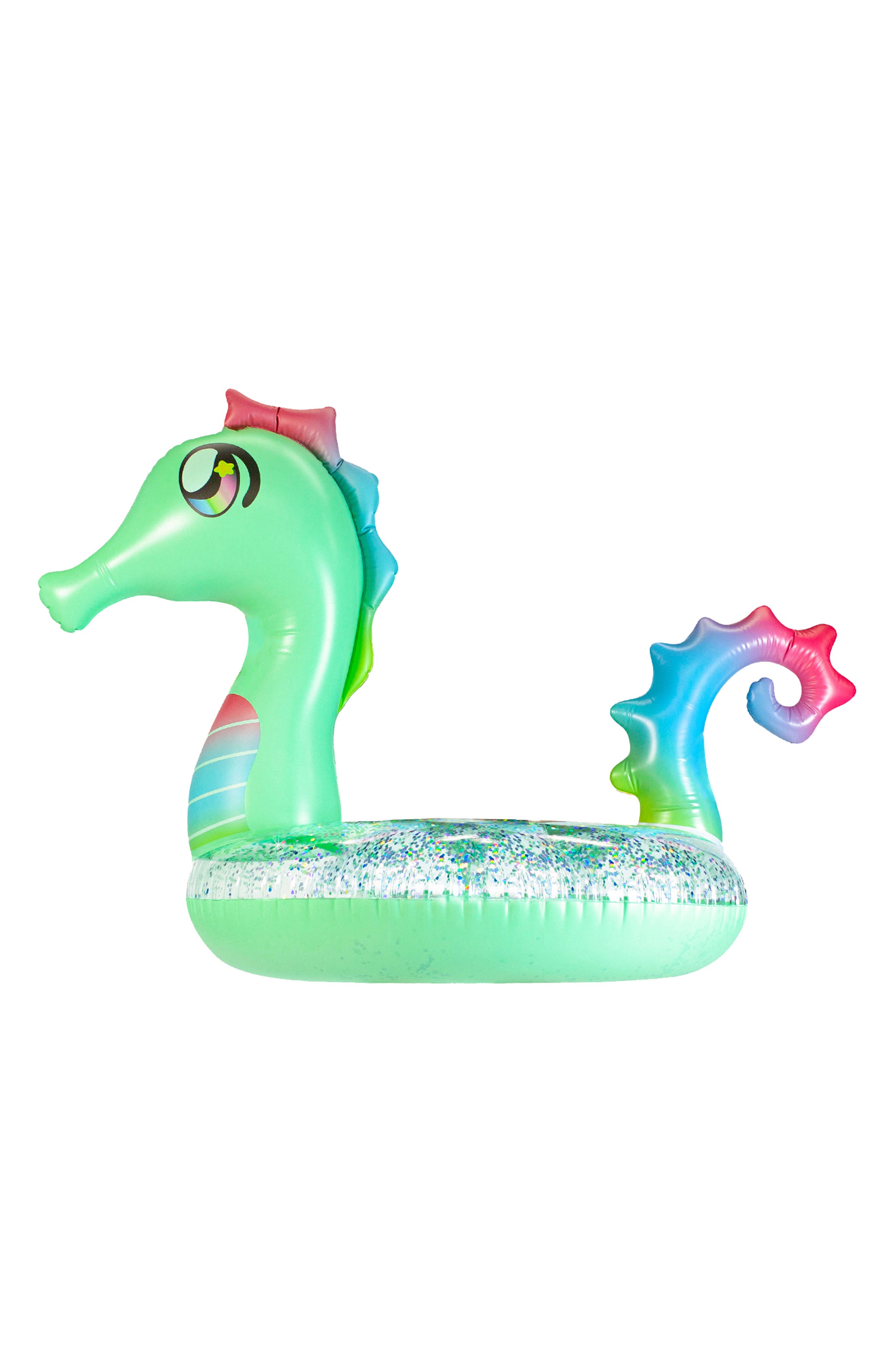 POOLCANDY Seahorse Glitter Tube Pool Float | Nordstromrack