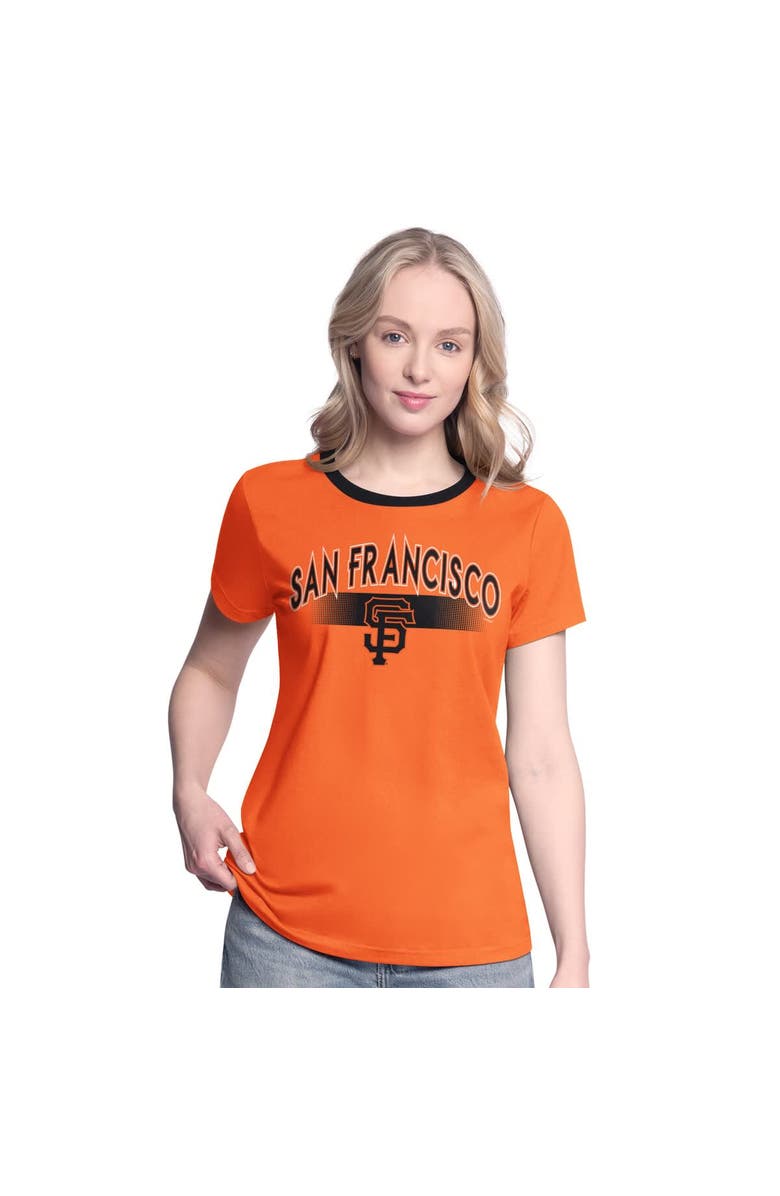 G-III 4HER BY CARL BANKS Women's G-III 4Her by Carl Banks  Orange San Francisco Giants Pitch T-Shirt, Alternate, color, 