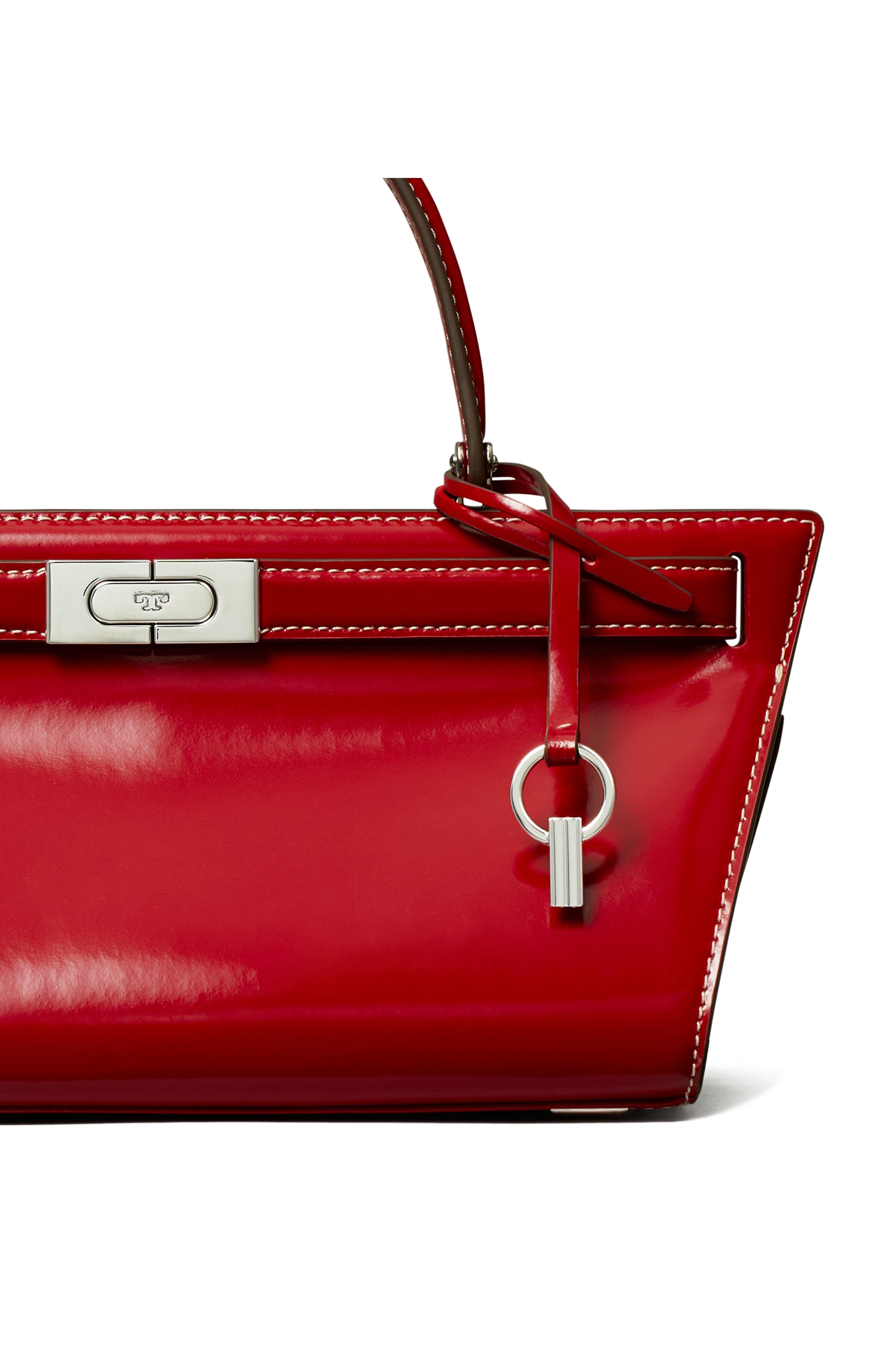 Tory Burch Lee Radziwill Leather Cat Eye Bag, Alternate, color, 