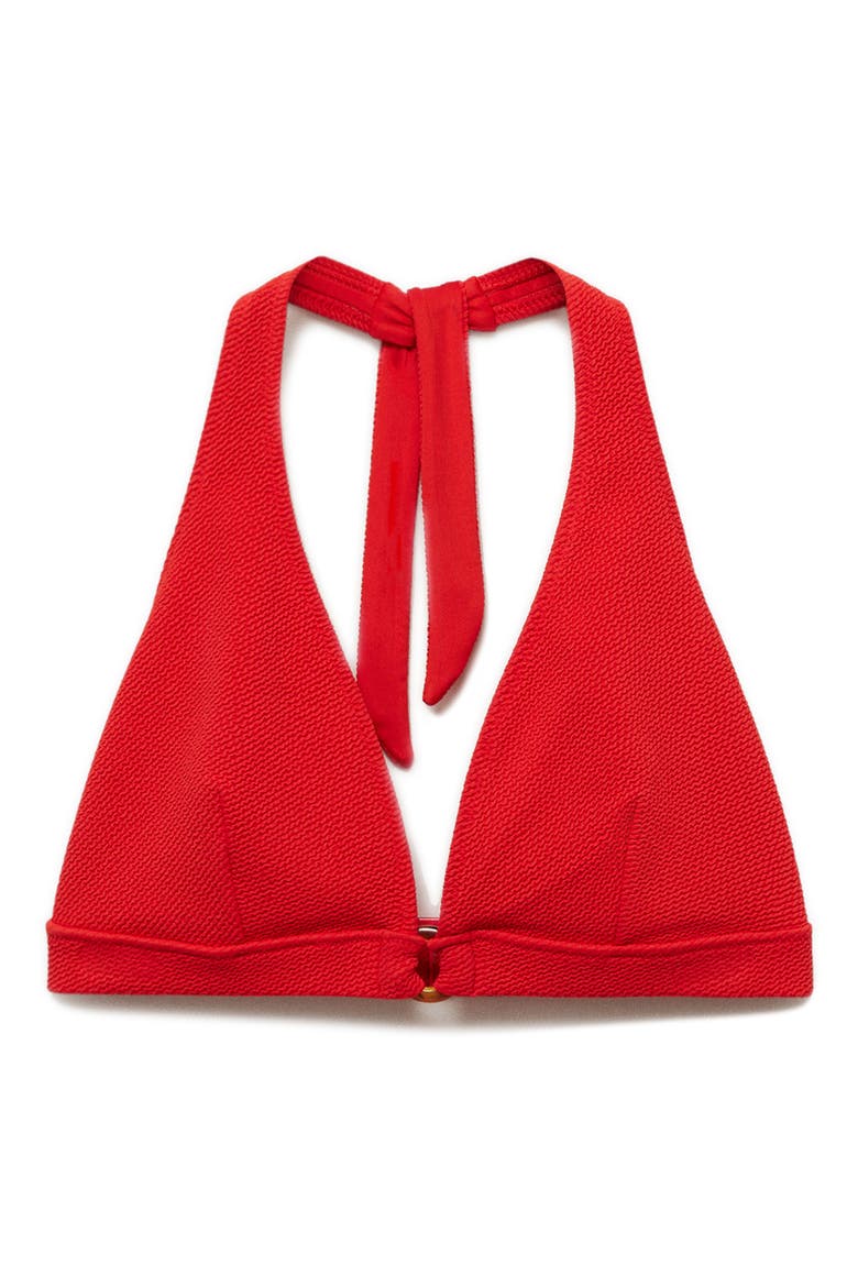 Textured Bikini Top, Main, color, RED