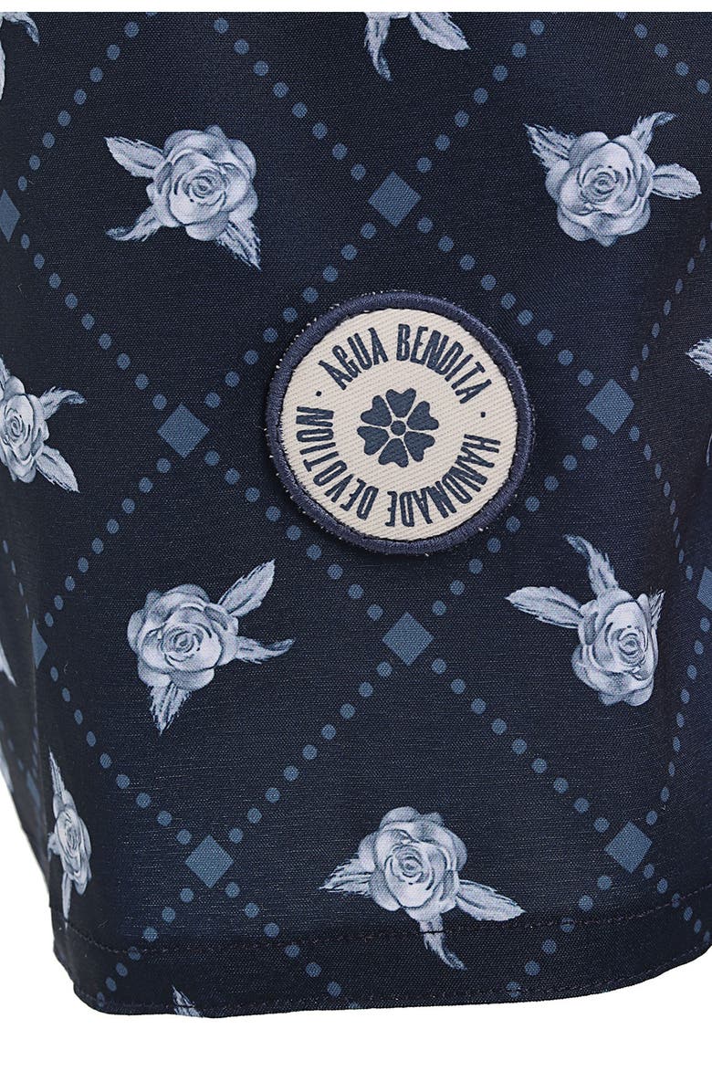 Agua Bendita Joe Cherish Stretch Cotton Blend Swim Trunks, Alternate, color, 