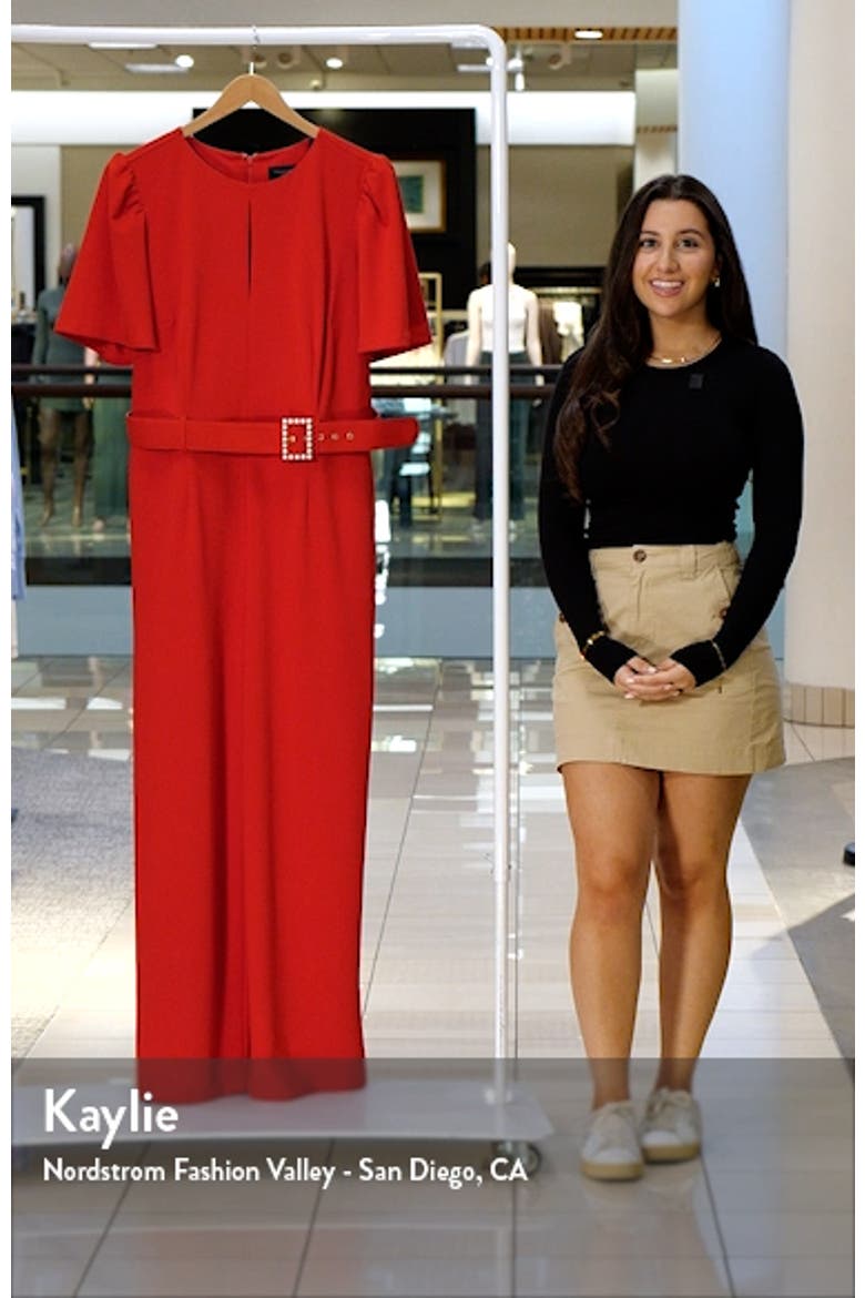 Side Knot Crepe Dress video
