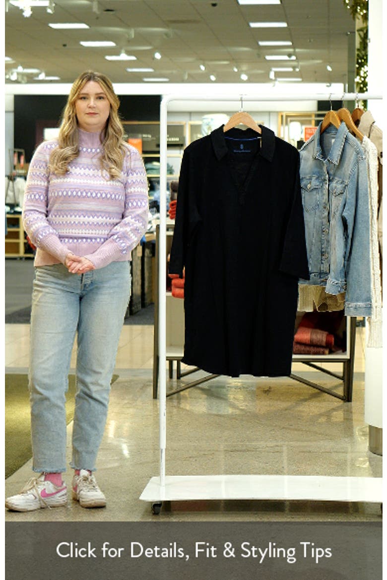 Ashby Isles Long Sleeve Cotton Jersey Polo Dress video