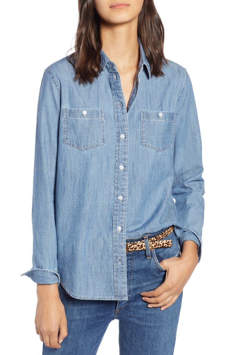 1901 Classic Chambray Shirt, Main, color,