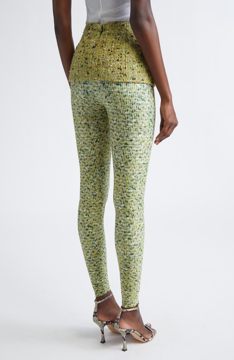 DIESEL<sup>®</sup> P-Hour Bouclé Skirt with Trompe l'Oeil Leggings, Alternate, color, Fern