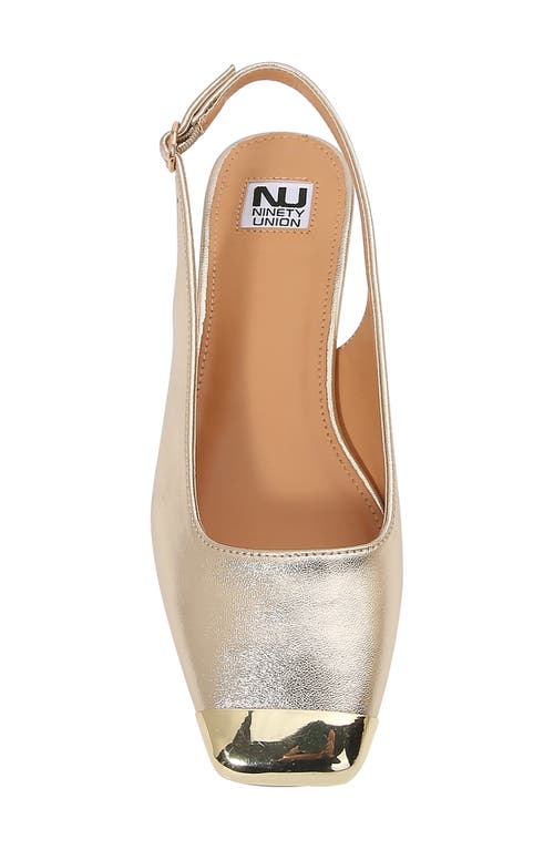 Ninety Union Empress Tipped Slingback Pump In Silver