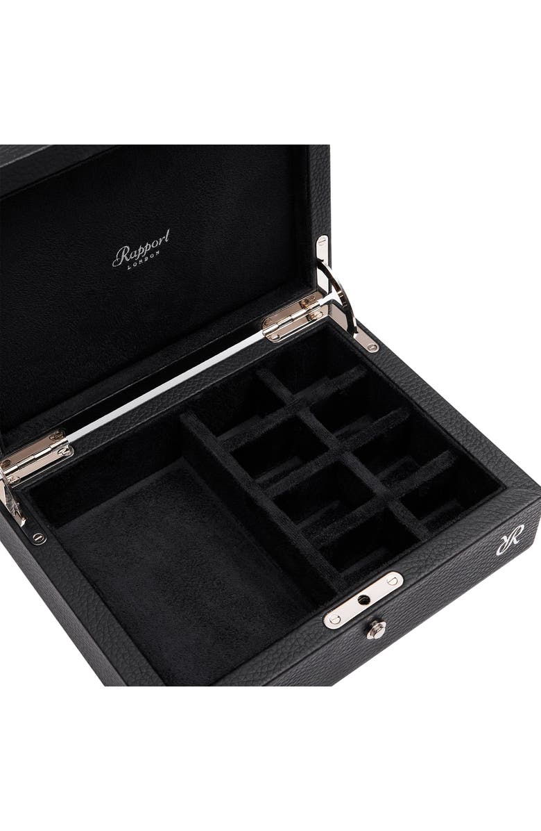 Rapport London TUXEDO CUFFLINK BOX, Alternate, color, Black