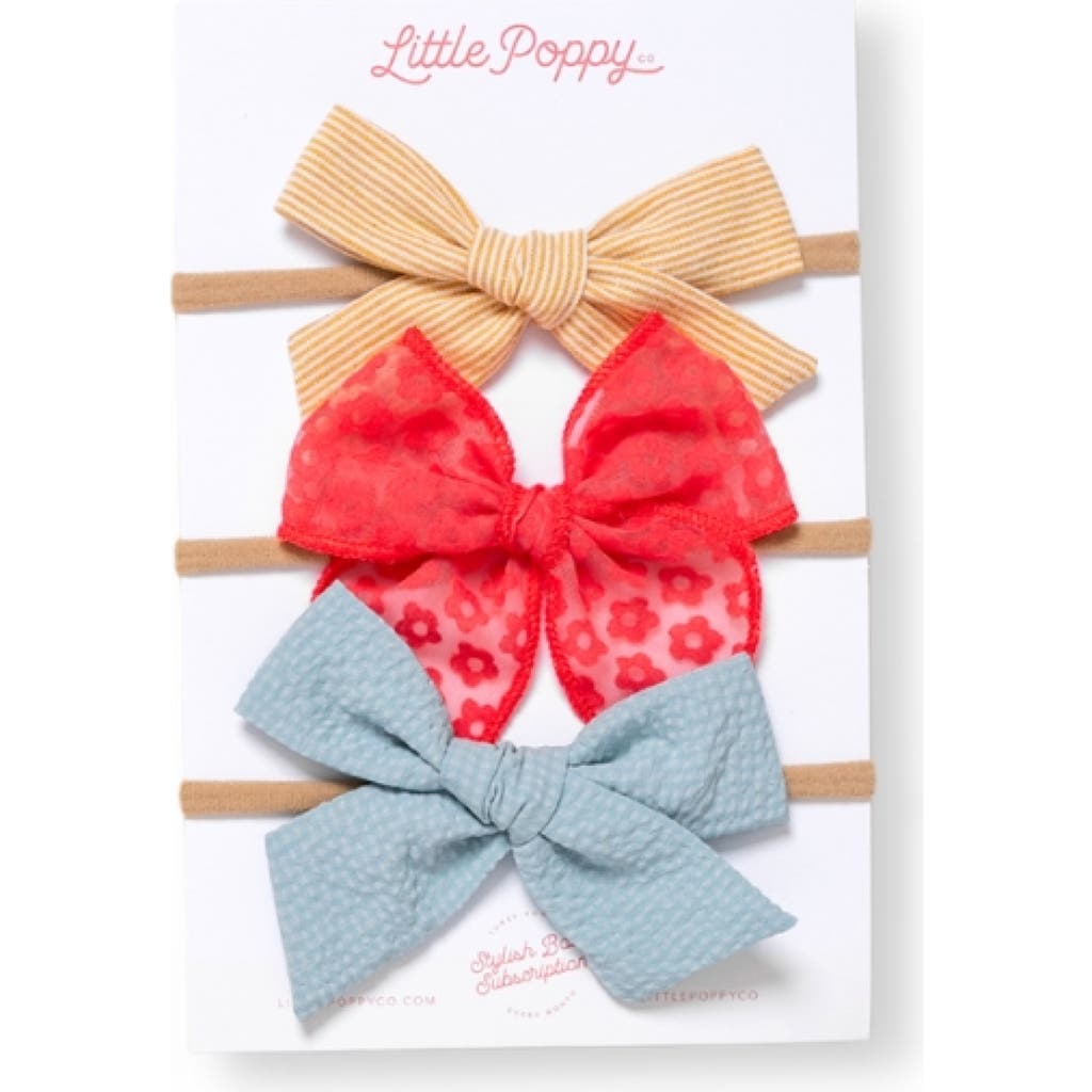 Little Poppy Co The Headband Bow Set In The Dahlia